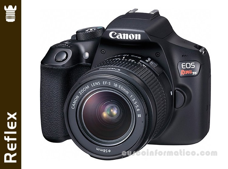 Cámara Canon Eos Rebel T6 (combo 40)+ Ef S18-55 + Ef 75-300